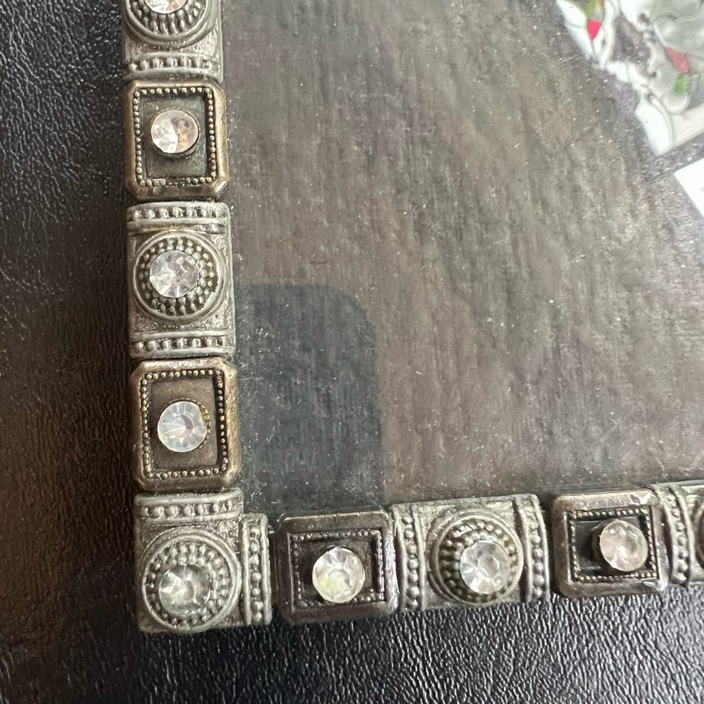 Metal Jeweled Picture Frame - Picture 2 of 6